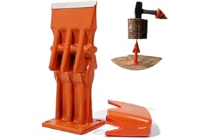 Forest Master Heavy Duty USAB 7" Log Splitter - Efficient Kindling and Small to Medium Size Log Splitting Tool - Ductile Cast Iron Construction - Safer Alternative - Portable and Eco-Friendly