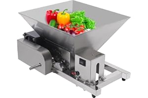 EUAIIPULL Elektrische Obstmühle Maischemühle 60W 4L Obsthäcksler Maischemühle Obstpresse für Mahlen von Obst Brot und braunem Zucker 52*30*38cm
