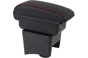 OYHCM Apoyabrazos Para POLO Apoyabrazos 2010-2018 V W POLO Mk5 6R Vento coche Consola Reposabrazos Central Tapizado Caja de Almacenamiento Cuero Cojín reposabrazos