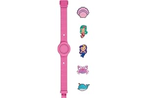 HIP HOP, Collezione PINTASTIC!, Cinturino Orologio 32 mm per Bambini, in Silicone Lavabile e Ipoallergenico, Personalizzabile con 5 Elementi Decorativi a Tema Inclusi, Idea Regalo Bambini