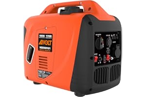 AIVOLT 1800W Petrol Inverter Generator 4 Stroke 80cc Engine Portable Silent Generator for Camping, Jobsites, Home Use-Pure Sine Wave, Super Lightweight