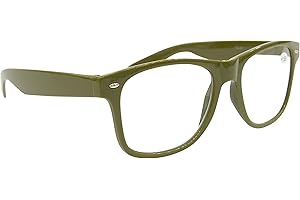 Fads & Fashions Classic Retro Oversized Style Mens Womans Geek Nerd Reading Glasses with 35 Colours TN49
