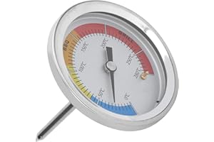 HERCHR Termometro Carne, Termometro Carne Termometro Ahumador Digital Termometro Parrilla Barbacoa Carbón de leña Termometro Ahumador para Barbacoa Carne Cocinar Cordero Carne de Vacuno 0-280 ℃