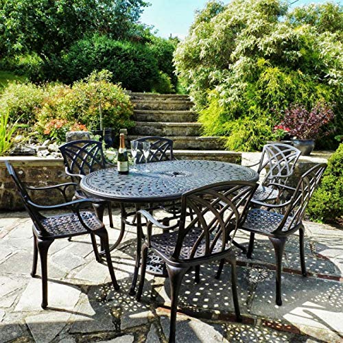 6 Sitzer Aluminiumguss Gartenmöbel