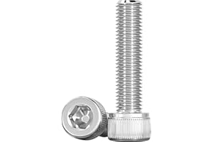 Drenky Socket Head Cap Screws Bolts 304 Stainless Steel Screws M6 X 30mm Socket Screws DIN 912 (ISO 4762) Cylinder Screws with Hexagon Socket, Pack of 20, M6 Fully Threaded Machine Screws