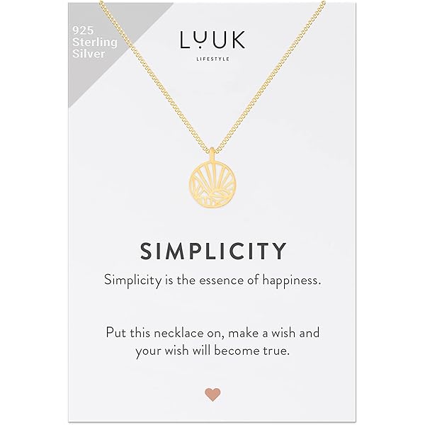 Mary & Jules Damesketting van 925 sterling zilver, met zonnehanger, zonneketting van gerecycled zilver, lengte 45 cm, zilveren ketting voor vrouwen en meisjes, M, Sterling zilver, Edelsteen