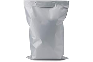 Italpak Sobres Soft con solapa adhesiva plateada, 50 unidades, 15 x 23 + 4 cm, (X204021152313)