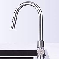 Küchenarmatur mit Brause Ausziehbar, MEHOOM Wasserhahn Küche Ausziehbar 2 Modi 360 ° Drehbarer Spültischarmatur mit Hand…