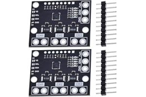 Youmile 2PCS INA3221 Sensor de monitor de voltaje de corriente de derivación de triple canal Lado bajo/lado alto I2C Módulo de control de monitoreo de potencia de salida Reemplazo para INA219