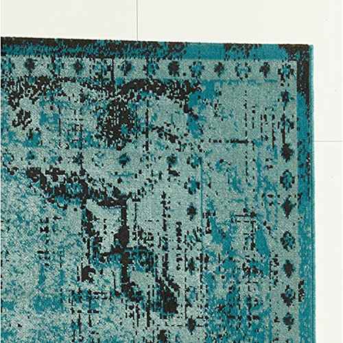 Design Teppich Vintage Used Antik türkis 120 x 170 cm - 3