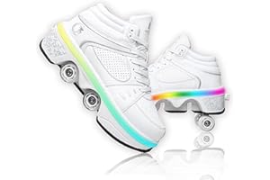 ‎DEFORMATION ROLLER SKATES Roller Skate Shoes Rollschuhe Schuhe Mit Rollen Skateboardschuhe,Inline-Skate, verstellbar Damen Schuhe mit Rollen für mädchen