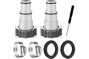 YEAHBOOM Schlauchadapter Pool,Pool Adapter 32 Auf 38,Pool Zubehör, Pool Adapter B,Pool Zubehör Schlauchadapter,Pool Adapter 38mm,Pool Schlauch Adapter Set,Poolschlauch Adapter für Intex Bestway Coleman