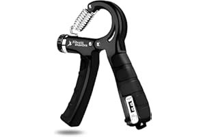 Fitness Mantra® Counter 10KG To 60KG Weight Adjustable Professional Counter Hand Gripper for Men & Women | Counter Hand Grip|