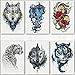Produktbild ruofengpuzi Tattoo AufkleberCobra Tattoo Aufkleber Wasserdicht Männlich Dauerhafte Blume Arm Herrschsüchtig Wolf Kopf Leopard Tiger Kopf 3D Blume Bein Simulation Sexy Tattoo 14,8X21 cm