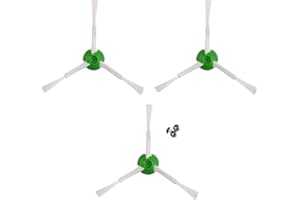 MIRTUX Szczotki boczne, kompatybilne z Roomba E5 E6 i3 i3+ i7 i7+ J7 J7+ E5154 e5158, zestaw zapasowy do szczotek bocznych, 3 sztuki