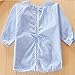 Lovely Girl Smocks Baby Feeding Clothes Baby Bibs Latticed ,Blue