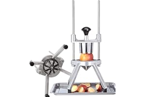 AOCET Taglia Frutta a Cubetti, Affettatrice Rapida Manuale Commerciale per Frutta e Verdura Taglia Mela a Spicchi, Robusto, Verticale Professionale Tagliafrutta per Ristorante, Feste (Taglia : 8 Section)