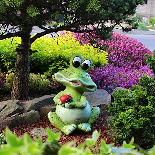 Gartenfrosch Deko Figur 41cm Garten-Figur Deko-Frosch Groß Für Den Garten - 2