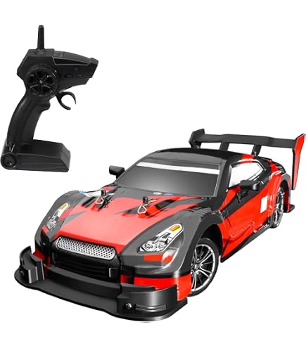 Utijfoy Auto Telecomandata 4WD Con Luci Fluenti – 2.4Ghz, 360° Di Rotazione, Drift E Acrobazie – Regalo Per Bambini E Ragazzi