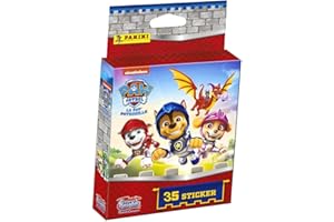 ‎PANINI Panini Paw Patrol Sticker - Rescue Knights Serie 8 (2023) - 1 Blister Sammelsticker im Bundle mit 10 STRONCARD Hüllen