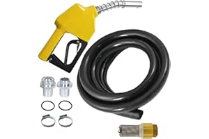 AMUR Set Pistola per Pompa Gasolio, Olio Combustibile, Biodiesel, Carburante, Acqua, Sommersa, Pozzo Con Tubo in Gomma