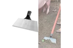 YSISTER Pala de Limpieza de Jardín Herramienta de Deshierbe de Acero Al Carbono Pala de JardíN Multifuncional Pala Plana de Acero Multifuncional Pala Piatta in Acciaio per Prati, Giardini,Parchi, Fattorie