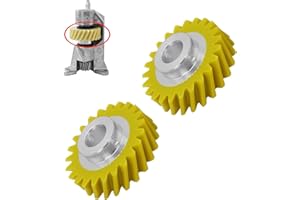 KANGWFAN Pack of 2 W10112253 Yellow Gears Replacement Compatible with Kitchenaid Mixer, Food Processor Gear Replacement Parts, Worm Gear Accessories, for 5KSM150 5KSM45 5KSM90 5KSM125 5KSM175 5KSM185 5KSM156