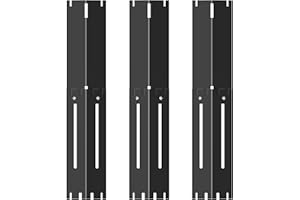 GARDENZ Pièces de Rechange de réglable de 34 à 53,3,Plaques chauffantes pour Barbecue cmcompatible avec la Plupart des modèles de Gril à gaz,Universelle pour diffuseur de Chaleur(Acier Porcelaine, 3 pièces)