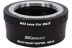 KECAY® Adattatore Obiettivo Lente Per M42 (42mm) Screw Mount Lente to Micro 4/3 Four Thirds System Camera Olympus Panasonic Lumix