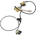 HouYeen Front and Rear Hydraulic Disc Brake Master Cylinder Caliper Assembly for Dirt Pit Bike ATV Go-kart 50cc 110cc 125cc Gold