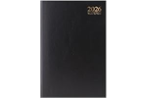 ARTH 2026 Diary A4 Week to View - Black