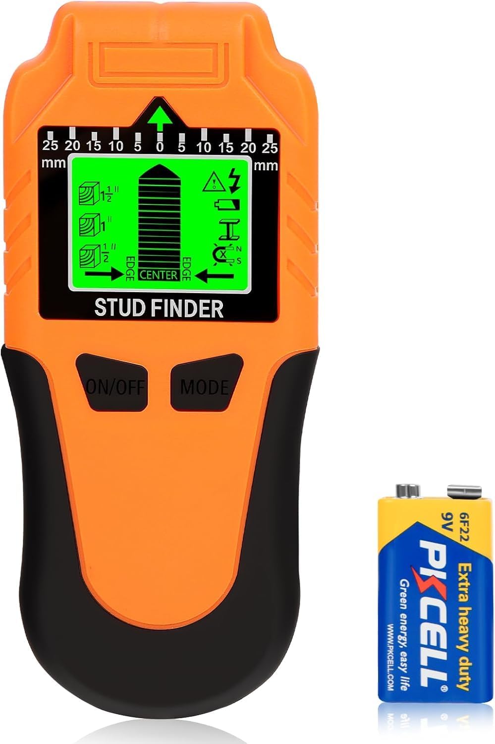 Leitungssucher 6-in-1 Wandscanner Verbesserter Balkenfinder | Verbesserter Balkenfinder mit LCD-Display & Signalton, Präziser Wandsensor für Holz, Metall, Stromkabel und Rohre