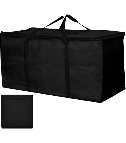 Custodia Per Cuscino Per Mobili Da Esterno Custodia Per Albero Di Natale In Tessuto Oxford 210D Housse De Rangement Sapin De Noel 120x40x55cm Noir 85557411 - 6
