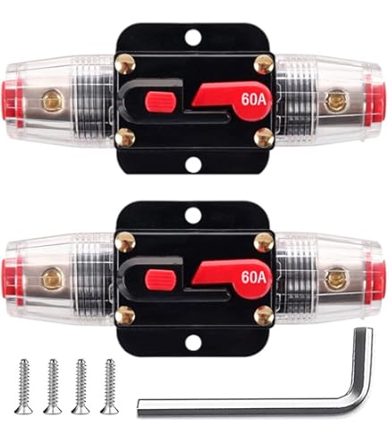 Auto stroomonderbreker DC waterdichte zekeringsautomaat 150A, DC 12-48V zekering stroomonderbreker reset zekering voor motor, marine boot, bike, stereo audio