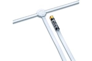 Oehlbach Digital Wire Two - Antenne Passive Dab+ pour réception Radio Dab 75 Ohm - Antenne d'intérieur avec Utilisation Flexible et Montage Mural - Blanc