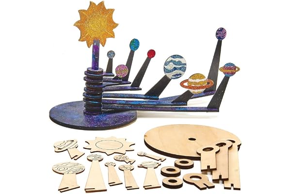 Baker Ross Système Solaire Enfant en Bois - Par Paquet, Kit Construction Enfant (FX311)