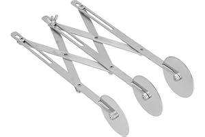 GZD Coupe-pâtisserie, rouleau à pâte en acier inoxydable réglable à plusieurs roues pour amateur pour cuisine pour professionnels(Couteau à trois roues)