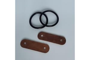 YRSSSA Durable Peacock Sicherheitssteigbügel Gummiringe & Lederlaschen Ersatzset - Kompatibel mit ExtremE, Amidale, Shirts und den meisten Peacock Steigbügeln - Ideal für Reiten