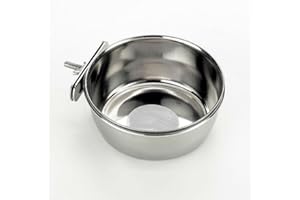 duvoplus, Mangeoire pour Oiseaux INOX + 1 vis S - 330ml - ø9,5CM, Oiseaux, Oiseaux