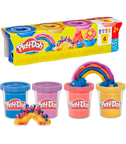 Jouet - PLAY DOH - 8 pots de pâte à modeler multicolores - Pour enfant