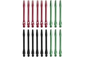 Pamtns Tiges de Fléchettes en Aluminium 18 Pièces Tige de Fléchettes Aluminium Tige de Fléchettes Aluminium Revêtu Tige de Fléchettes Darts Shaft Accessoires de Tiges de Fléchettes