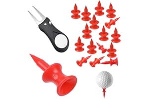 FngyuyeUIB Golf Tees Kunststoff-Golf-Tees, Golf Tees Tee, Rot Langlebig Golftees,Golf Tees Step Down Golf ZubehöR Werkzeug FüR Professionelle Golf Sport
