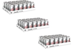 WOWBOXME Diet Coke Coca Cola Cans 330ml Choose 24, 48 or 72 Cans (72)