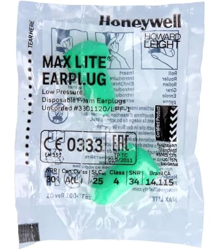 100x Honeywell Howard Leight Tappi per Orecchie Con Nastro Earplugs