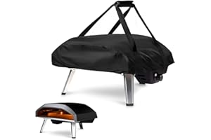 Fenghome Housse de four à pizza pour Koda 16, imperméable et résistant aux intempéries, sac de transport, en tissu Oxford, fourre-tout pour four à pizza - Noir (66 x 60 x 22 cm)