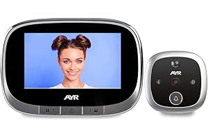 Mirilla Digital WiFi AYR 763. Protege TU Puerta. Gran Pantalla de 4,3", Sensor de Movimiento, Infrarrojos y visión Nocturna.