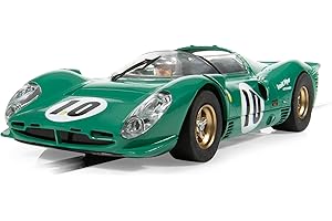 Scalextric, C4491, 330 P4-Green-David Piper, Slot, Cars-USA/Classic
