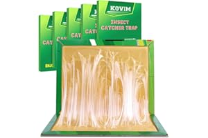 KOVIM Sticky Traps Pest Trap Pads Board - Large Extra Strong Sticky Trap for Multiple Insects in Indoor Outdoor Home Kitchen Garden Garage Commercial Home (A. 5 Pcs)