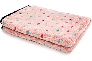 PAWZ Road Soffice Coperta Cane Morbido Caldo Lavabile Copertina Tappeto per Cani Gatti Cuccioli Stuoia Pads (S 77x53CM, Rosa)