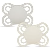 MAM Perfect Pacifier for Babies 2-6 Months, Neutral Matt, 2 pcs | With Extra Thin and Flexible Soft Silicone Teat, Easy Accep
